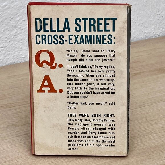 Perry Mason Case of the Negligent Nymph 1961 Pocket Book Edition Out of Print - Picture 2 of 16